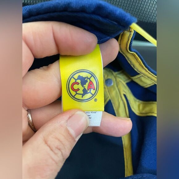 Fan Ink Officially Licensed Club America Soccer Hat Snap Back Blue Yellow - Picture 5 of 8